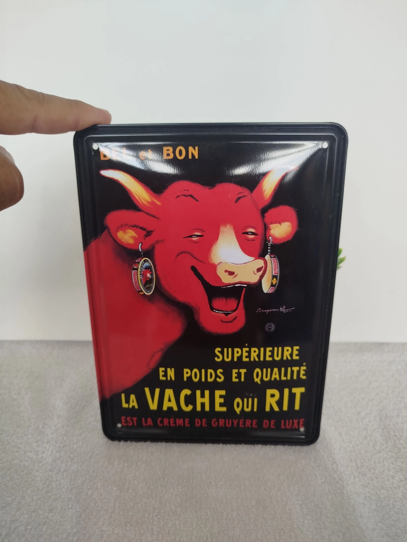 Plaque métal La vache qui rit Édition Clouet 